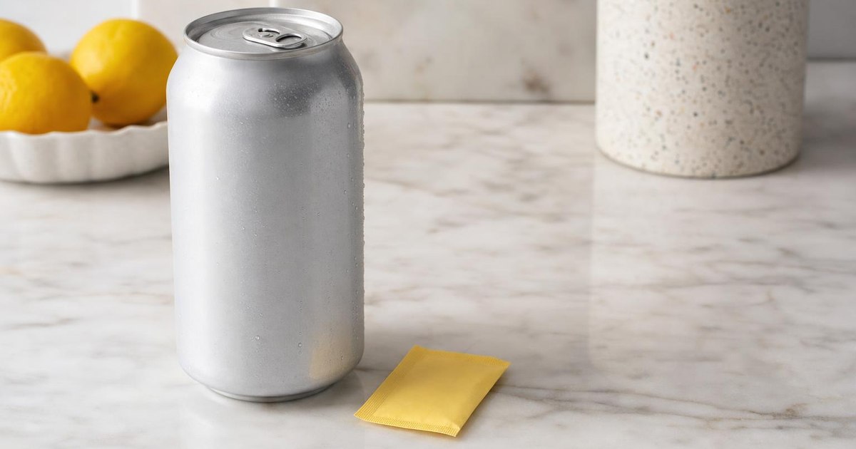 Splenda yellow sucralose packets and diet soda cans: common sources of E955 sucralose